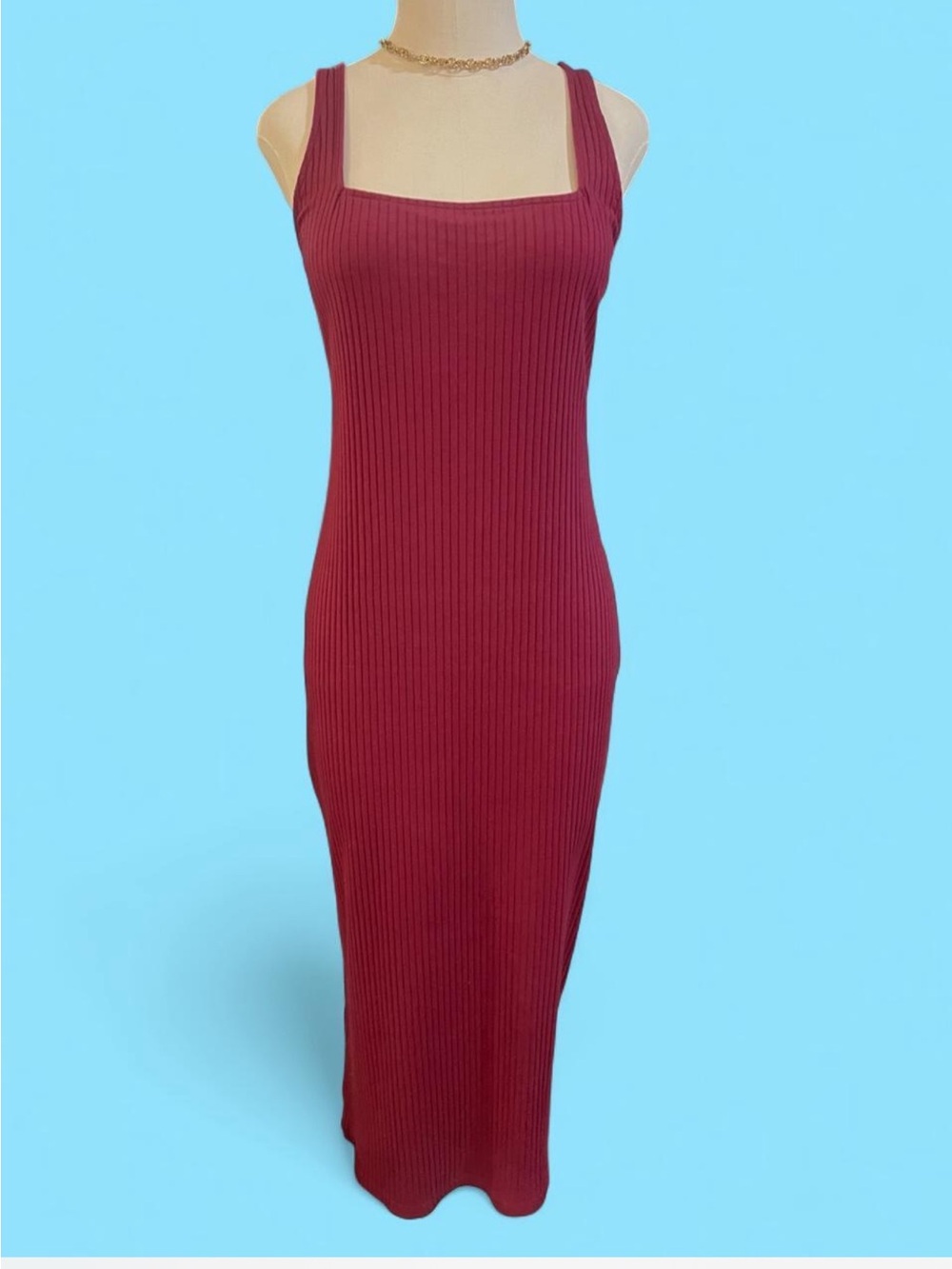 Burgundy Midi Dress
